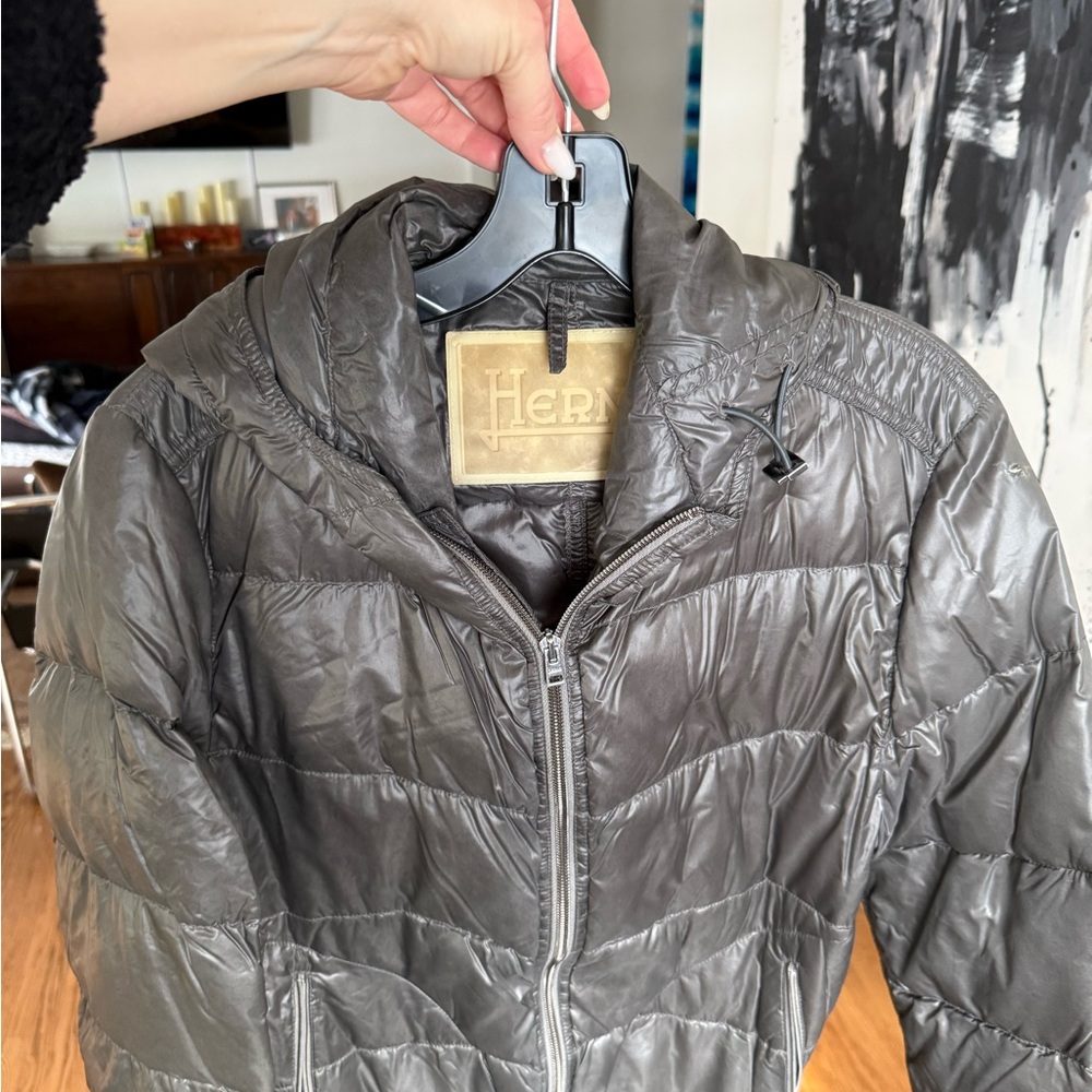 Herno Women's Charcoal Puffer Jacket